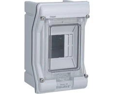 Hager Polo Hager Moduliatorius 1x3 paviršiaus IP65 Vektorius V103SN