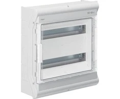 Hager Polo VE218SN Modulinė skirstomoji plokštė 2x18 paviršiuje montuojama UV atspari IP65 Vector VE218SN