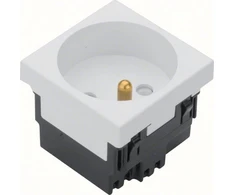 Hager tehalit.GB-EG Lizdas su/u 33st. pavienis 45x45mm baltas EER1339010
