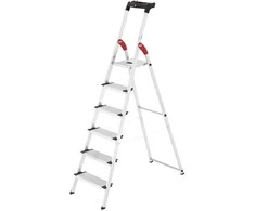 Hailo Household ladder L80 ComfortLine / aliuminio / 6 steps