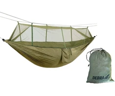 Hamakas 270x140cm su tinkleliu nuo uodų