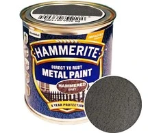 Metalo dažai HAMMERITE HAMMERED FINISH, pilkos sp., 250 ml