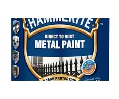 Emaliniai dažai, apsaugantys metalines konstrukcijas nuo korozijos. Hammerite Smooth, blizgūs, 2,5 l, sidabriniai.