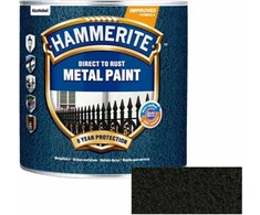 Metalo dažai HAMMERITE HAMMERED FINISH, juodos sp., 5 l