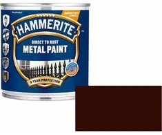 Metalo dažai HAMMERITE SMOOTH FINISH, blizgūs, tamsiai rudos sp., 250 ml