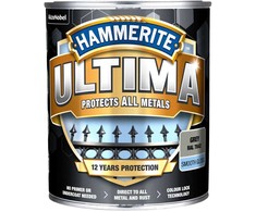 Emaliniai dažai HAMMERITE ULTIMA SMOOTH, blizgūs, pilkos sp., 0,7 l