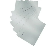 HAN Pervedimai HAN Kartei, PP, A4, failui, A-Z, 25 kortos, pilka