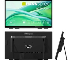 „Hannspree HT240CUA“ kompiuterio monitorius 60,5 cm (23,8 colio) 1920 x 1080 pikselių „Full HD“ LED lietimui jautrus ekranas, juodas