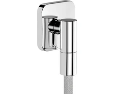 Hansgrohe AXOR Sieninis vandens išleidimo taškas Fine Žarnos prijungimas, softsquare, spalva: chromas (36739000)