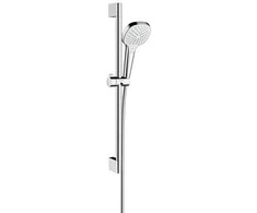 Hansgrohe Croma Select E Vario dušo komplektas 650 mm, EcoSmart 9l/min, 3 srovės, baltas/chromas