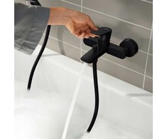 Hansgrohe Rebris E vonios maišytuvas, matinis juodas