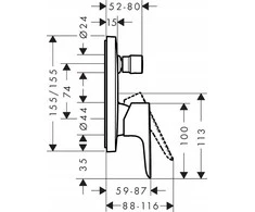 Hansgrohe TALI.E JED.BA.WAN.ZIN.SY.ZA.ZGOD.Z EN171