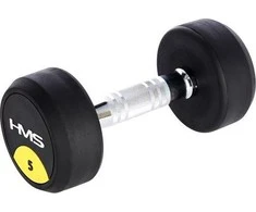 HMS hantelis HG PRO gumuotas 1 x 5kg