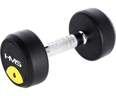 HMS hantelis HG PRO gumuotas 1 x 6kg