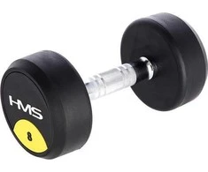 HMS HG PRO gumuotas hantelis 1 x 8kg
