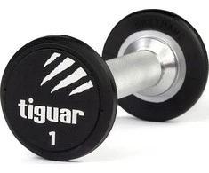 Profesionalus PU svarmuo / hantelis TIGUAR 1–70 kg (Svoris: 1kg)