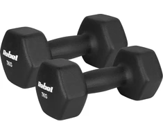 Hantelki HEX 2x7kg neopreno ketaus hanteliai, REBEL ACTIVE