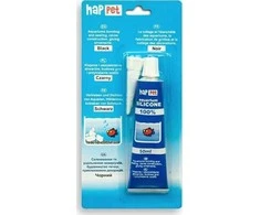 Happet Akvariumo silikonas juodas 60ml
