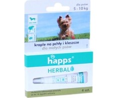 Bros HAPPS lašai nuo blusų ir erkių šunims (5–10 kg)