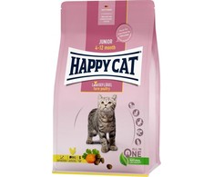 Happy Cat Junior Farm Paukštiena, sausas maistas, 4-12 mėnesių kačiukams, paukštiena, 1,3kg, maišelis