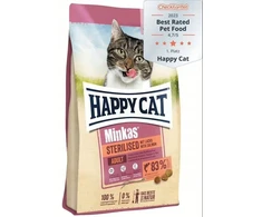 Happy Cat Minkas Sterilised lašiša, sausas maistas, suagusiems kotów po sterylizacji, lašiša, 10kg