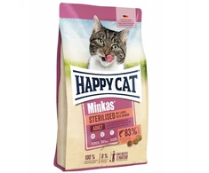 Happy Cat Minkas Sterilised lašiša, sausas maistas, suagusiems kotów po sterylizacji, lašiša, 1,5kg