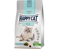 Happy Cat Sensitive Skin &amp; Coat, sausas maistas suaugusioms katėms, sveikai odai ir kailiui, 4kg, maišelis