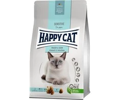 Happy Cat Sensitive Stomach &amp; Intestines, sausas maistas suaugusioms katėms su jautria virškinimo sistema, 1,3kg, maišelis