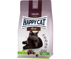 Happy Cat Sterilizuota Farm ėriena, sausas maistas, sterilizuotoms katėms, ėriena, 1,3kg, maišelis