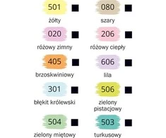Happy Color Akrilinių dažų rinkinys 10 spalvų x 12 ml pasteliniai dažai
