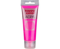 Happy Color akriliniai dažai 75ml, rožiniai fluo