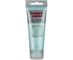 Happy Color Akriliniai dažai 75 ml, perlo žalias mėtų atspalvis