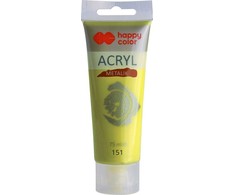 Happy Color akriliniai dažai 75 ml, metalo žalio aukso