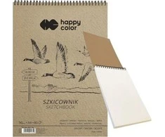 Happy Color Spiral Sketcher Birds A4 Balta 80 lakštų 90g