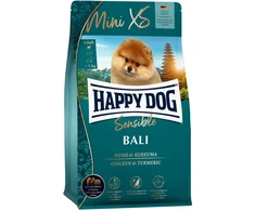 Happy Dog Mini XS Bali, sausas maistas, suagusiems psów do 5kg, vištiena i kurkuma, 1,3kg