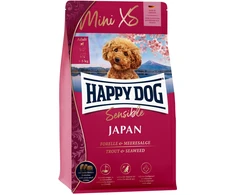 Happy Dog Mini XS Japan, sausas maistas, suagusiems psów do 5kg, pstrąg i algi, 1,3kg