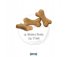 Happy Dog NaturCroq kaulas, kalakutienos ir ryžių skanėstas vidutinio ir didelio dydžio šunims 500g