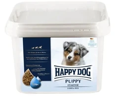 Happy Dog Puppy Starter, maistas, šuniukams, od 4 tygodnia, ėriena/ryż 1,5kg