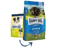Happy Dog Sensible Junior, sausas maistas, šuniukams, 7-18 miesięcy, ėriena/ryż, 1kg