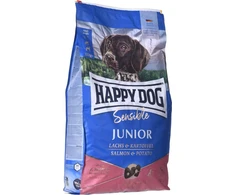 Happy Dog Sensible Junior, sausas maistas šuniukams, 7-18 mėn, su lašiša ir bulvėmis, 10 kg