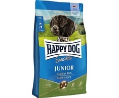 Happy Dog Sensible Junior, sausas maistas šuniukui, 7-18 mėn., ėriena / ryžiai, 10 kg