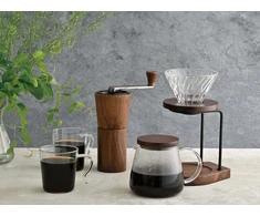 Hario - V60 stiklo lašintuvas 02 graikinis riešutas