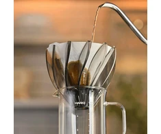Hario Dripper V60 SUIREN - Juodas-Baltas