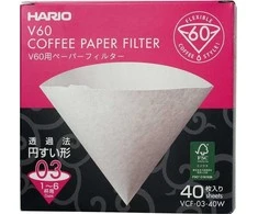 Hario popieriniai filtrai V60-03 lašintuvui - 40 vnt