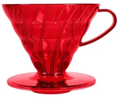 Hario plastikinis lašelinis antgalis V60-02 dykumos raudonumo - raudonas