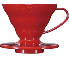 Hario V60-01 plastikinis lašintuvas raudonas