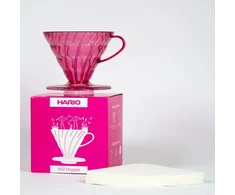 Hario Plastikowy Drip V60-02 Flamingo Rožinė - Rožinė