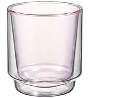 Hario – dvisienė matcha stiklinė 370 ml – rožinė