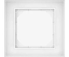 Vilma Rėmelis QUADRUM QR 1000, 1 vietos, stiklinis, baltos matinės sp.
