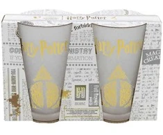 Harry Potter Haris Poteris - dviejų stiklinių rinkinys dekoratyvinėje dėžutėje iš „Golden Magic Collection“ 490 ml